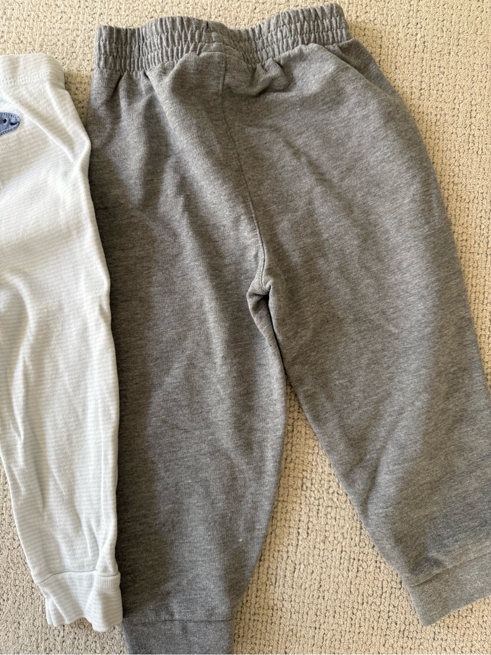 Carter's baby blue stripped Dino Leggings and NikeGray sweats - Picture 6 of 6
